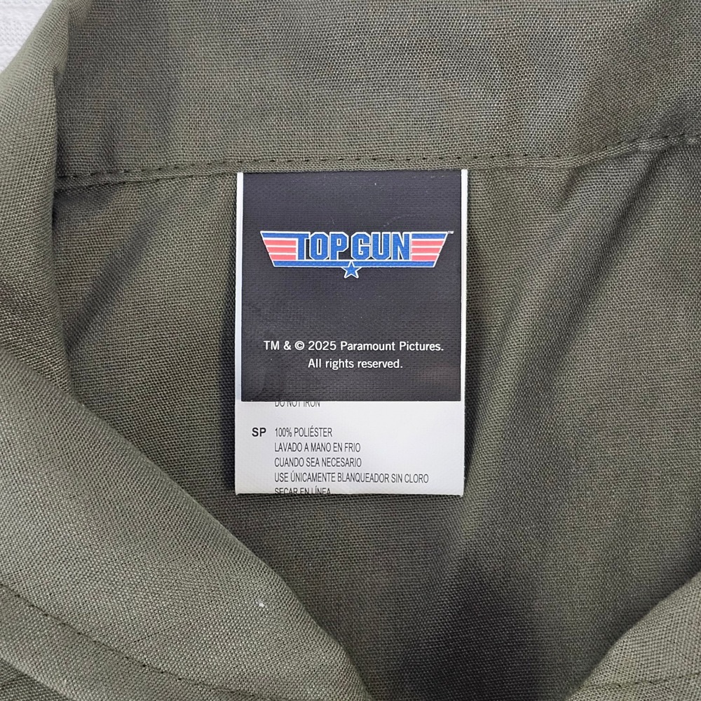 Leg Avenue Top Gun Goose Flight Dress Costume Olive Green Patches‎ Womens Medium - Picture 3 of 12